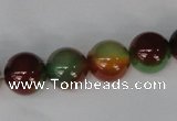 CAG1002 15.5 inches 12mm round rainbow agate beads wholesale