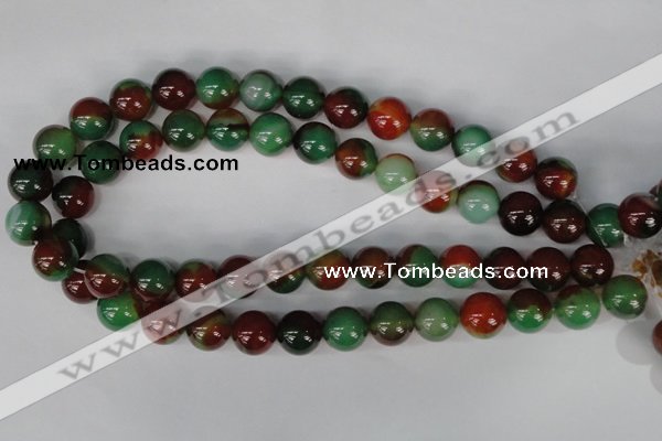 CAG1003 15.5 inches 14mm round rainbow agate beads wholesale