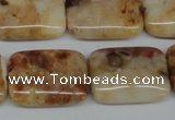 CAG1098 15.5 inches 18*25mm rectangle Morocco agate beads wholesale