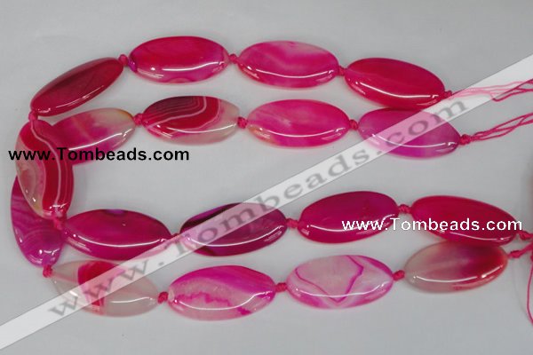 CAG1182 15.5 inches 19*38mm marquise line agate gemstone beads