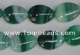 CAG1270 15.5 inches 13*18mm flat teardrop line agate gemstone beads