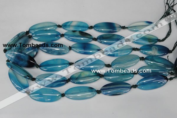 CAG1301 15.5 inches 15*35mm marquise line agate gemstone beads