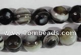 CAG1405 15.5 inches 12mm faceted round line agate gemstone beads