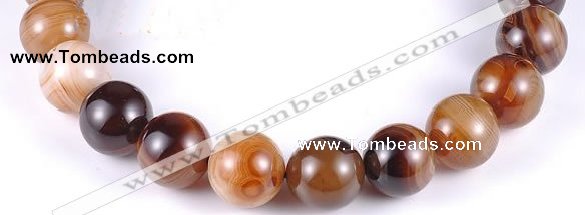 CAG145 round madagascar agate 20mm gemstone beads Wholesale