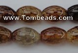 CAG1453 15.5 inches 13*18mm rice dragon veins agate beads