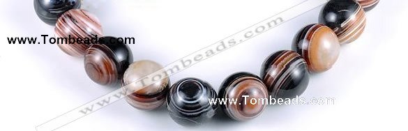 CAG149 20mm smooth round madagascar agate stone beads Wholesale