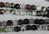 CAG1503 15.5 inches 6mm faceted round fire crackle agate beads