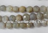 CAG1505 15.5 inches 8mm faceted round fire crackle agate beads