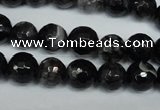 CAG1524 15.5 inches 10mm faceted round fire crackle agate beads