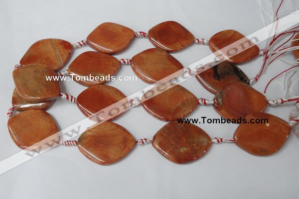 CAG1586 15.5 inches 28*38mm marquise fire crackle agate beads