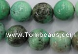 CAG1600 15.5 inches 16mm round green grass agate gemstone beads