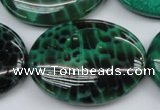 CAG1623 15.5 inches 30*40mm oval peafowl agate gemstone beads