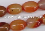 CAG1647 15.5 inches 15*20mm rice red agate gemstone beads