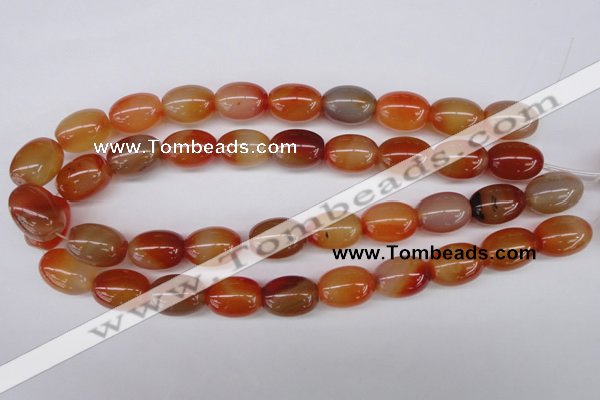 CAG1647 15.5 inches 15*20mm rice red agate gemstone beads