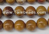 CAG1745 15.5 inches 12mm round golden agate beads wholesale