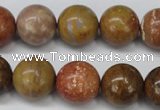 CAG1747 15.5 inches 16mm round golden agate beads wholesale