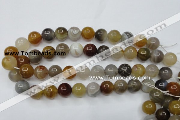 CAG1826 15.5 inches 16mm round Chinese botswana agate beads