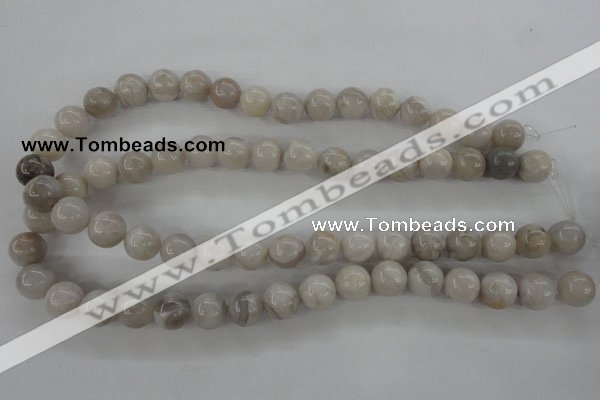 CAG1898 15.5 inches 12mm round grey agate beads wholesale