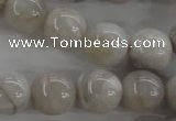 CAG1900 15.5 inches 16mm round grey agate beads wholesale