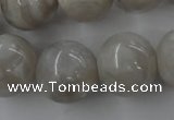 CAG1901 15.5 inches 18mm round grey agate beads wholesale