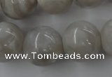 CAG1901 15.5 inches 18mm round grey agate beads wholesale