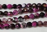 CAG2261 15.5 inches 6mm faceted round fire crackle agate beads