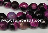 CAG2263 15.5 inches 10mm faceted round fire crackle agate beads