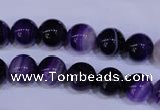 CAG2332 15.5 inches 8mm round violet line agate beads wholesale