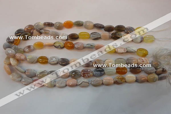 CAG2358 15.5 inches 10*14mm oval African botswana agate beads