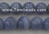 CAG2370 15.5 inches 14mm round blue lace agate beads wholesale