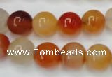 CAG2375 15.5 inches 12mm round red agate beads wholesale