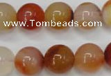 CAG2376 15.5 inches 14mm round red agate beads wholesale