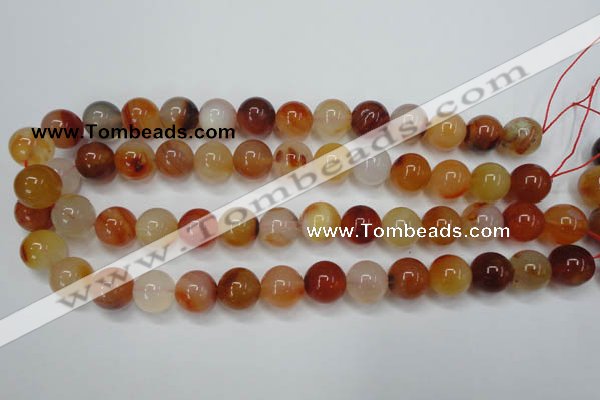 CAG2376 15.5 inches 14mm round red agate beads wholesale