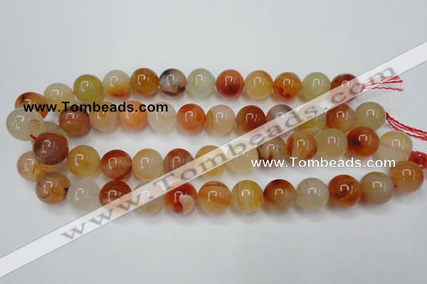 CAG2377 15.5 inches 16mm round red agate beads wholesale