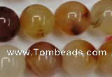 CAG2378 15.5 inches 18mm round red agate beads wholesale