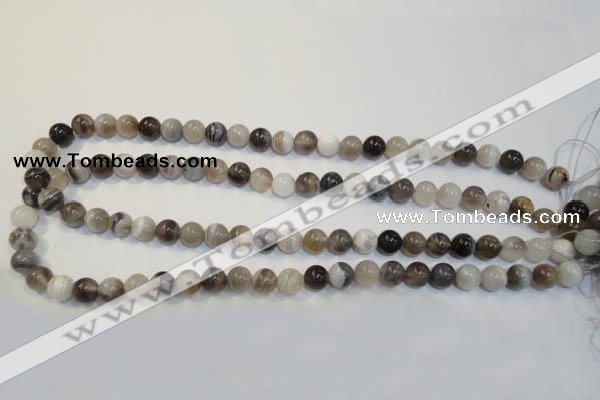 CAG2412 15.5 inches 8mm round Chinese botswana agate beads