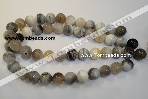 CAG2416 15.5 inches 16mm round Chinese botswana agate beads