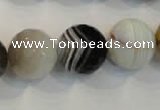 CAG2426 15.5 inches 16mm faceted round Chinese botswana agate beads