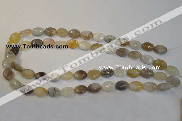 CAG2442 15.5 inches 10*14mm oval Chinese botswana agate beads