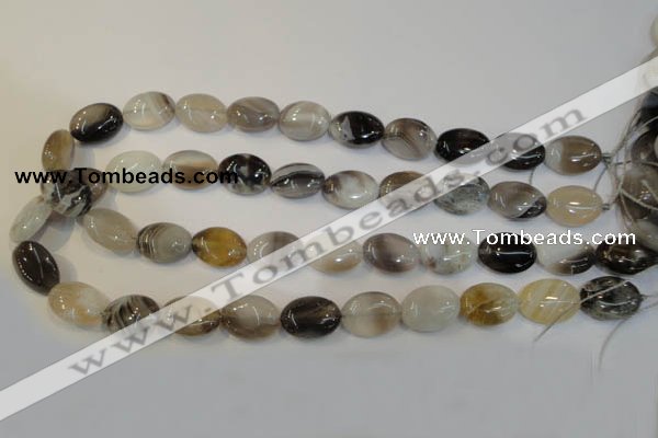 CAG2444 15.5 inches 13*18mm oval Chinese botswana agate beads