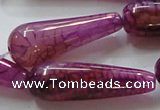 CAG252 15.5 inches teardrop 15*40mm dragon veins agate beads