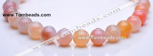 CAG268 16mm round agate gemstone beads Wholesale