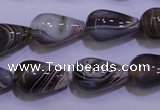 CAG2761 15.5 inches 12*20mm teardrop botswana agate beads wholesale