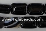 CAG2955 15.5 inches 13*18mm rectangle black line agate beads