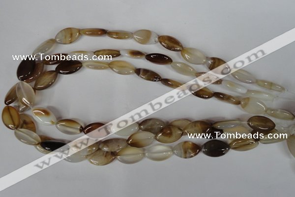 CAG3140 15.5 inches 12*20mm marquise brown line agate beads