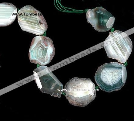 CAG329 rough agate nugget shape  gemstone beads Wholesale