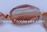 CAG332 rough agate nugget shape gemstone beads Wholesale