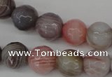 CAG3595 15.5 inches 8mm - 17mm faceted round botswana agate beads