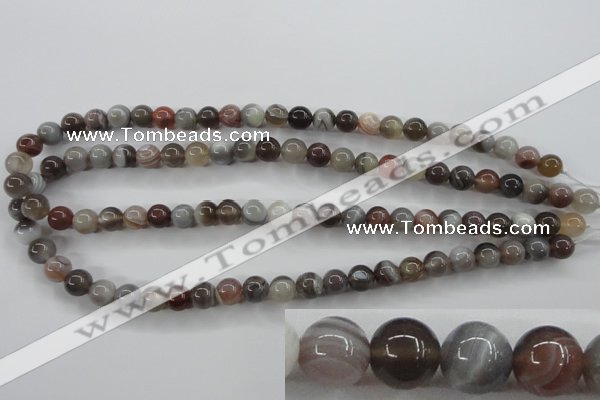 CAG3682 15.5 inches 8mm round botswana agate beads wholesale