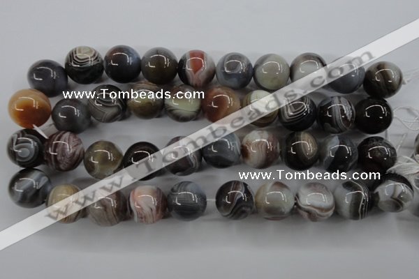 CAG3688 15.5 inches 20mm round botswana agate beads wholesale